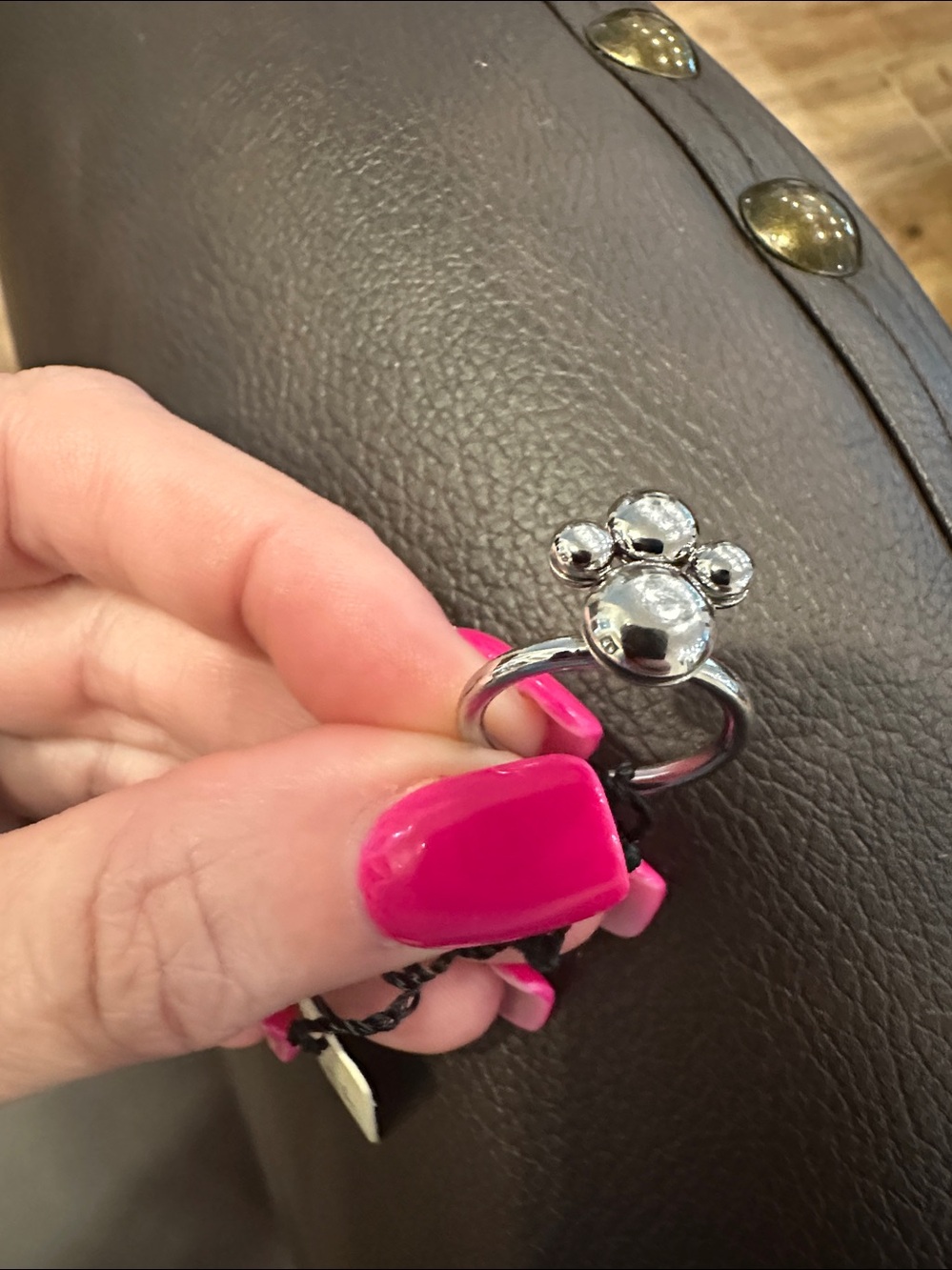 Calvin Klein Women's Silver Flower Spinner Ring - All Inclusive